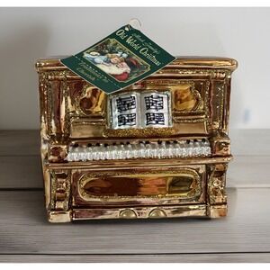 Merck Family's Old World Christmas Blown Glass 2005 Upright Piano Ornament ~ NEW